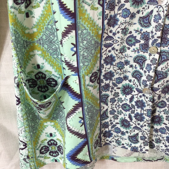 LOGO Lori Goldstein Mint Tunic Shirt - Picture 5 of 11